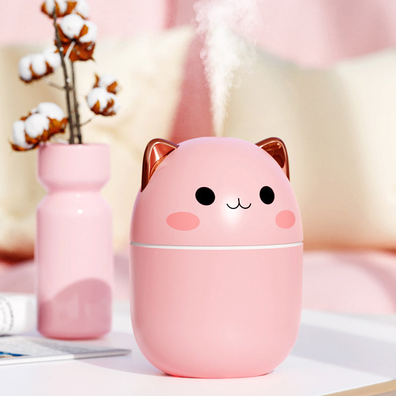 Humidificador de aire con diseño de gato