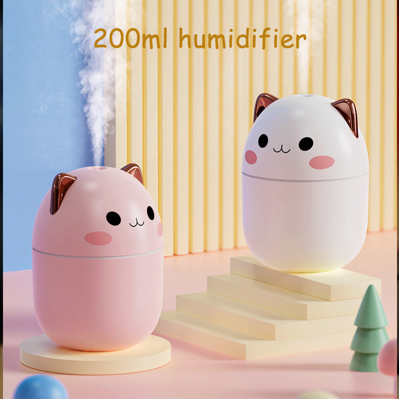 Humidificador de aire con diseño de gato